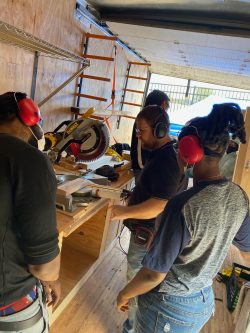 PACT students inside Mobile Woodshop (1)